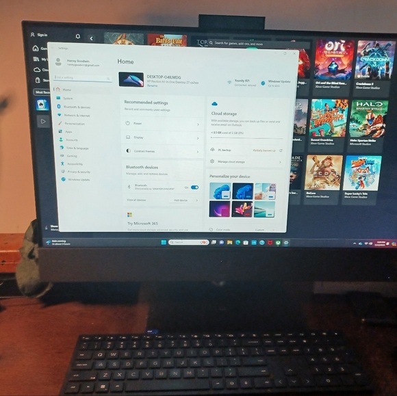 Hp Pavillion 27in all in one touchscreen